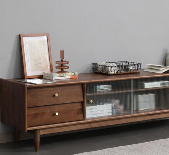 MATTHEW Nordic Solid Wood TV Console Cabinet