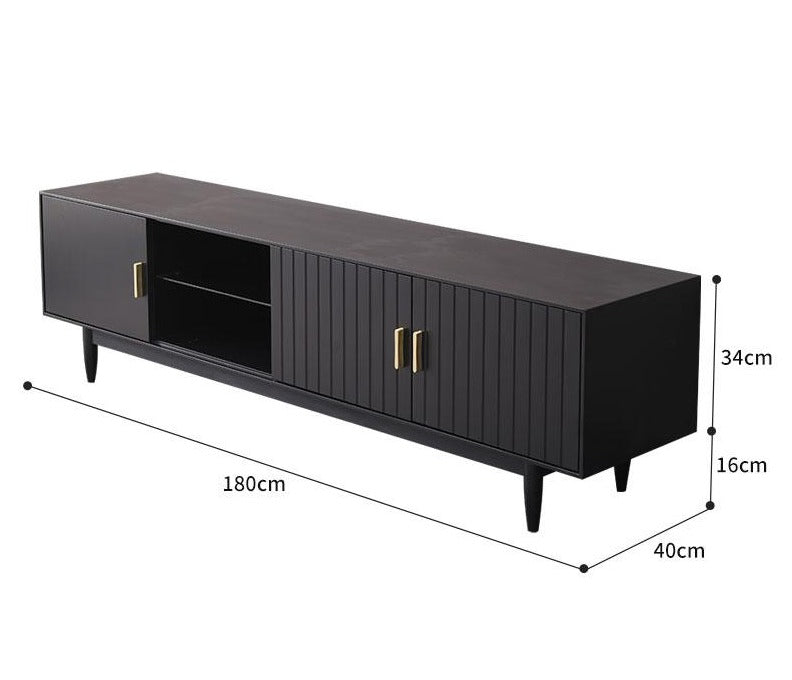 Silas TV Console Nordic Design Solid Wood Cabinet