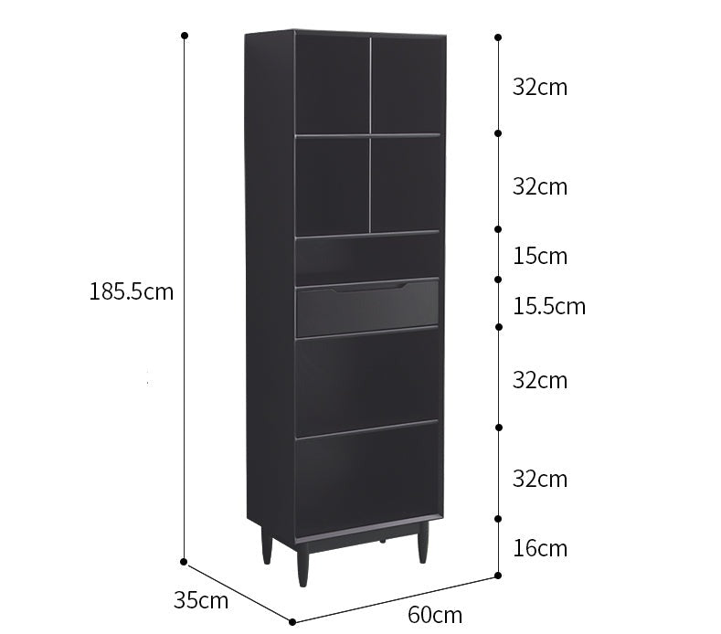 KAILANI TOKYO HILTON Japanese Scandinavian Bookcase Display Cabinet Solid Wood ( 4 Colour 3 Size )