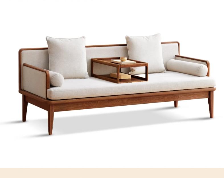 William Nordic Solid Wood Sofa Daybed Modern Minimalist