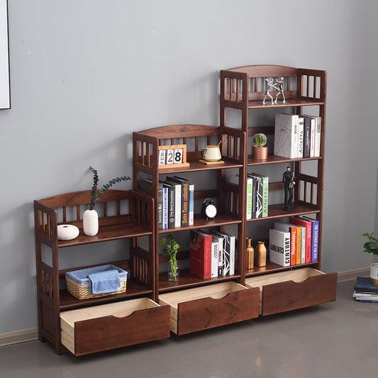 DAVIDE Modern Solid Wood Bookshelf Storage