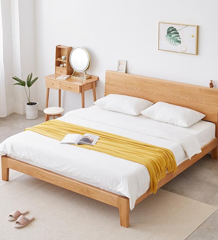 BRYSON Japanese Nordic Bed  Solid Wood