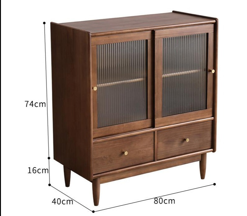 HUDSON Modern Classic Glass Display Hutch