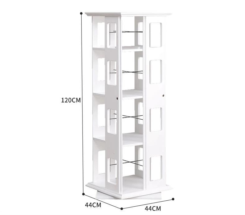 JOSEPH Full Solid Wood Rotating Bookshelf 360 Degree