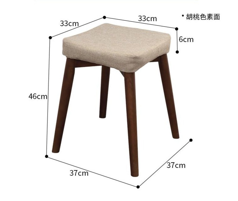 JAXON Cushion Stool Dining and Dressing Table Solid Wood