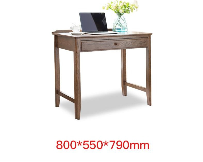 Hugo Nordic Solid Wood Desk American Oak Computer