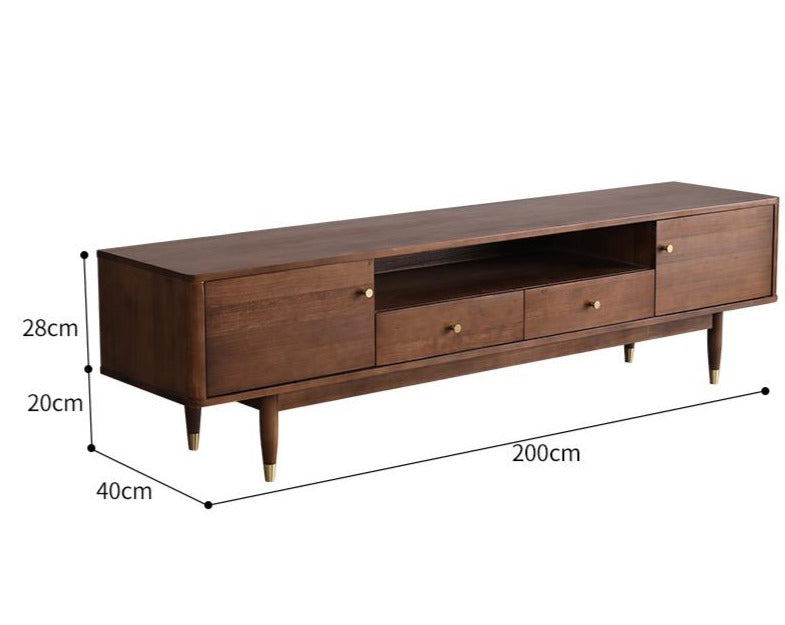 ELIJAH Nordic Solid Wood TV Console Cabinet Simple Modern Design