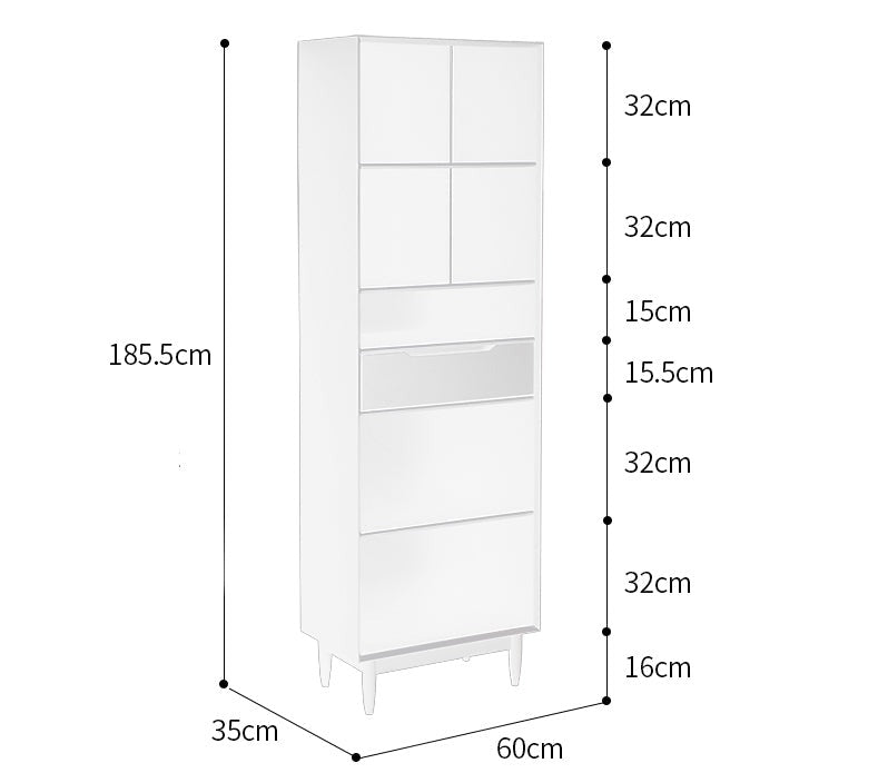 KAILANI TOKYO HILTON Japanese Scandinavian Bookcase Display Cabinet Solid Wood ( 4 Colour 3 Size )