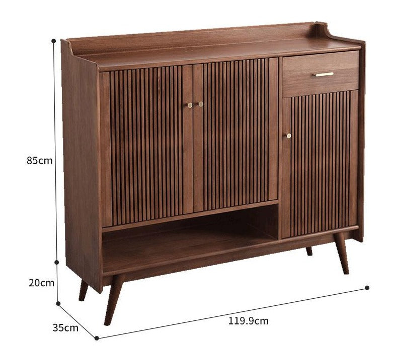 Luis Buffet Nordic Sideboard Storage / Solid Wood Shoe Cabinet