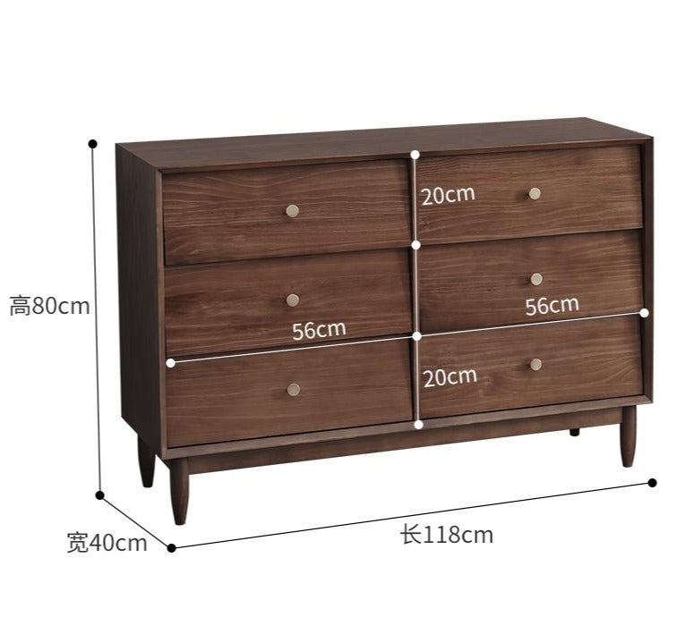 ADRIAN Large Minimalist Chest Drawers Commode Dresser