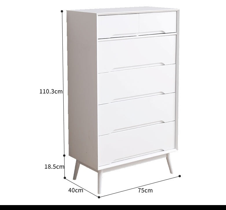 ANN Scandinavian Solid Wood Chest of Drawers Cabinet Storage ( 4 Color 2 Size )