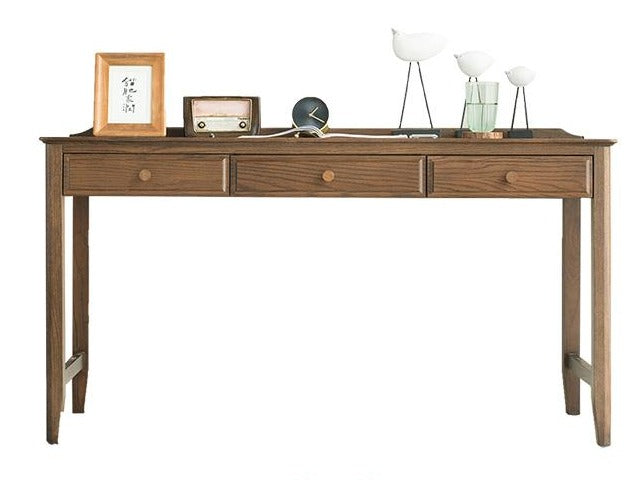 Hugo Nordic Solid Wood Desk American Oak Computer