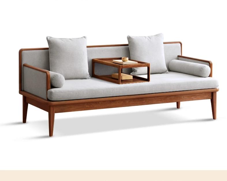 William Nordic Solid Wood Sofa Daybed Modern Minimalist