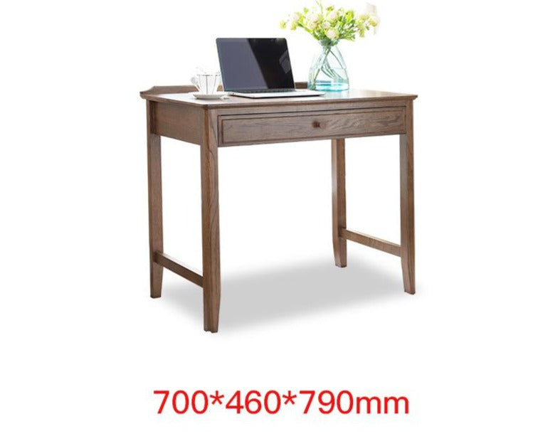 Hugo Nordic Solid Wood Desk American Oak Computer