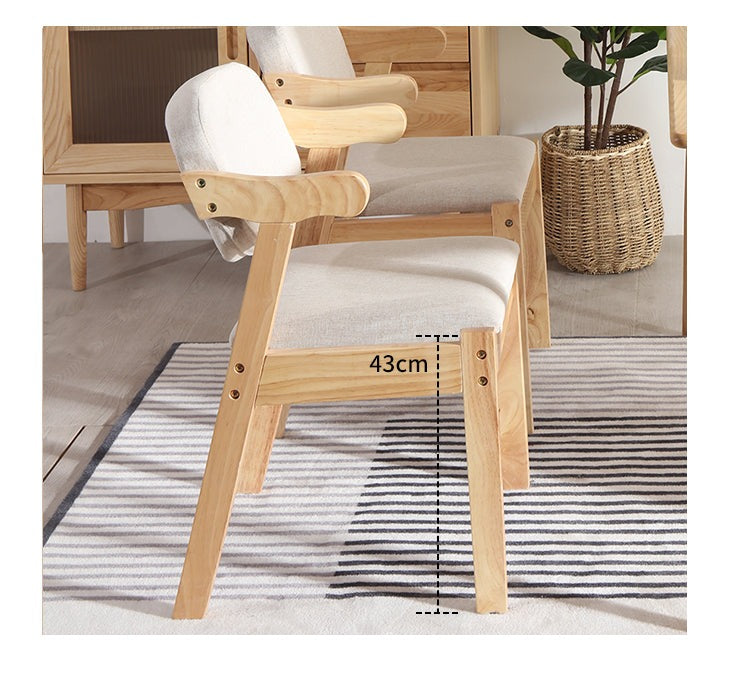 PEYTON CARLTON Chair Solid Wood Nordic