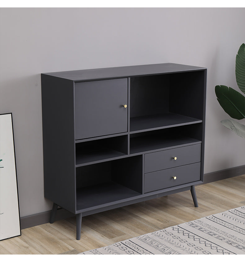 ROBERT Minimalist Bookcase Display Solid Wood