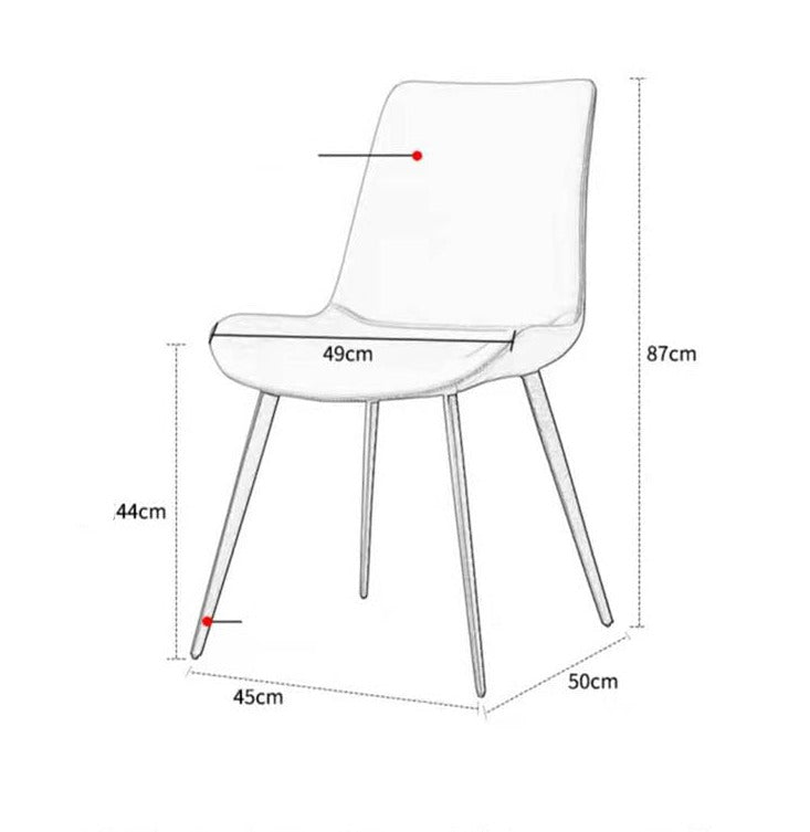 SAMANTHA Faux Leather Chair , Marble Dining Conference Table Option ( Select from 3 Color )