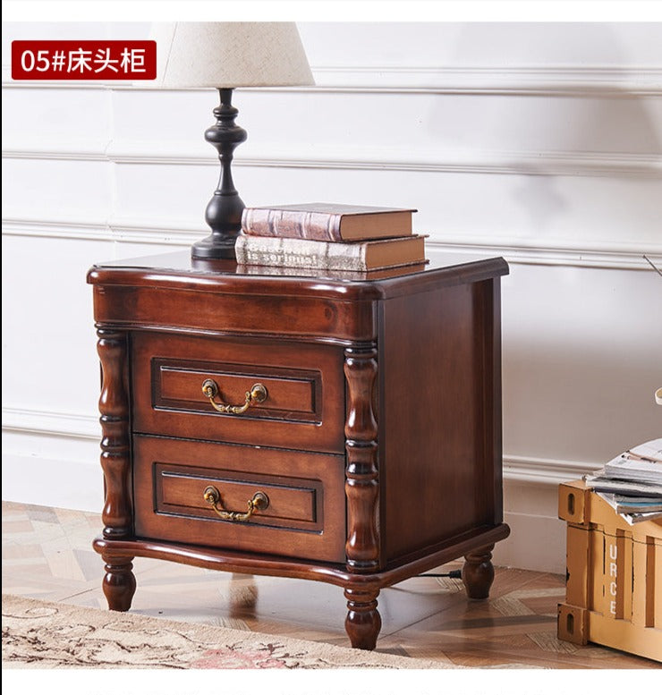 SOPHIA HILTON American Style Solid Wood Bedside Table Modern Classic