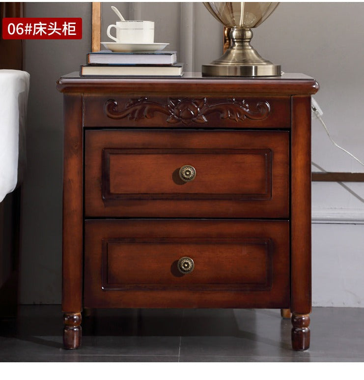 SOPHIA HILTON American Style Solid Wood Bedside Table Modern Classic