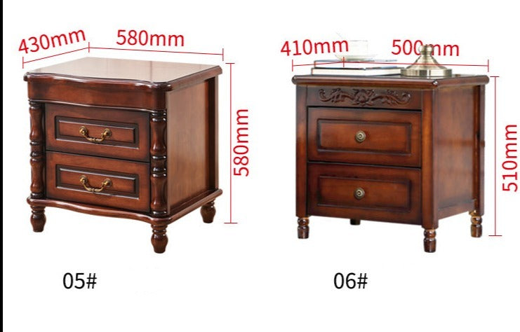 SOPHIA HILTON American Style Solid Wood Bedside Table Modern Classic