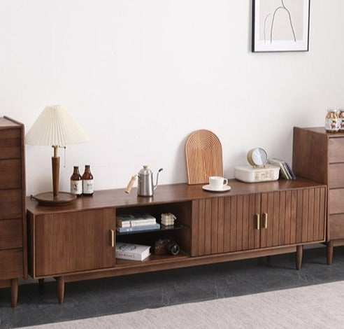 Silas TV Console Nordic Design Solid Wood Cabinet