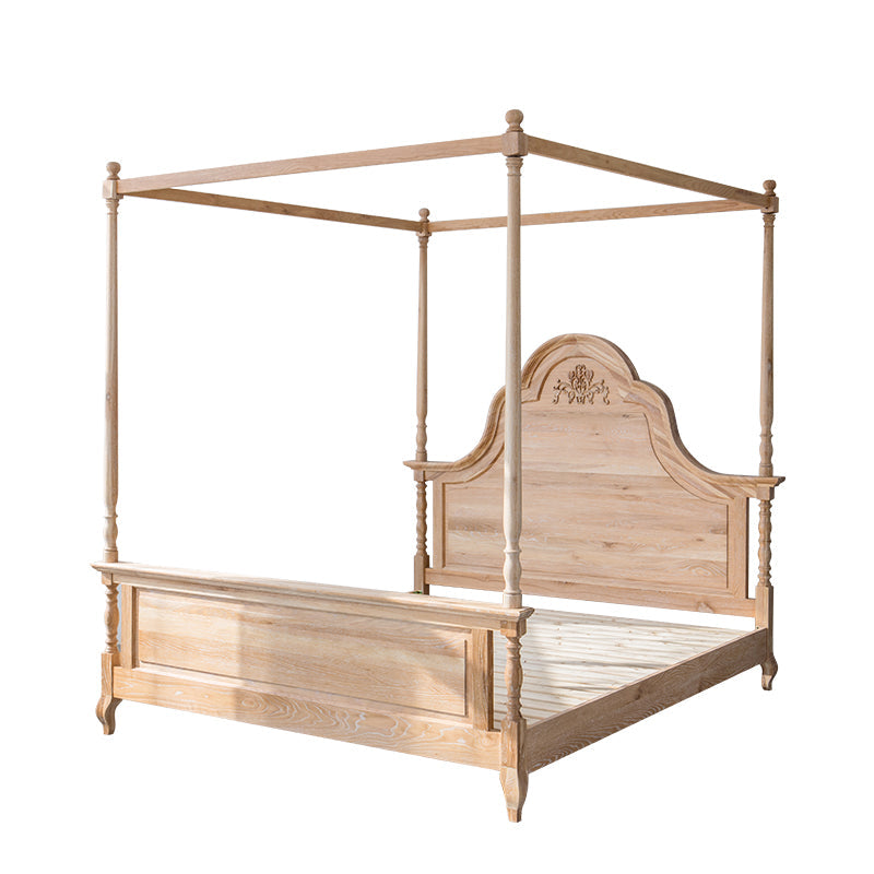 EZEKIEL American French Country 4 Poster Canopy Bed