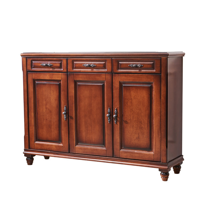 NAOMI Boston Hilton Buffet Sideboard Cabinet American Country Solid Wood for Cloth Wine Shoe ( 2 Design )